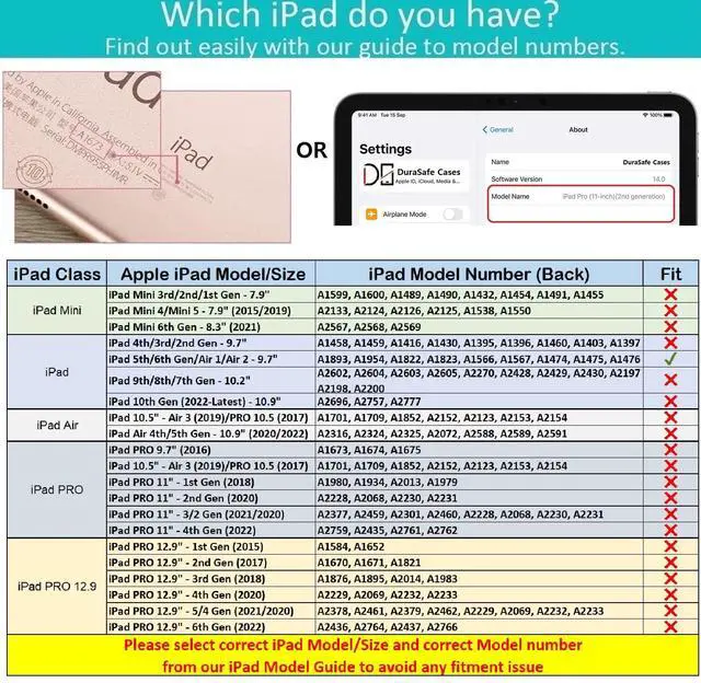 Alt view image 2 of 5 - DuraSafe Cases for iPad 9.7 Inch 5 6 Air 1 2 [iPad 5th 6th Air 1st 2nd ] A1893 A1954 A1822 A1823 A1566 A1567 A1474 A1475 A1476 Smart Trifold Lightweight Soft Silicone TPU Back Case - Dark Green