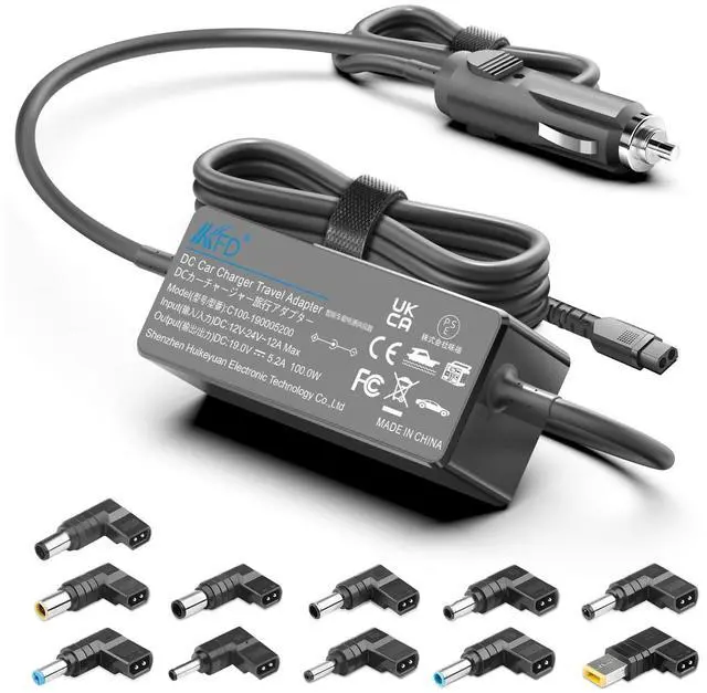 Main image of KFD 100W 90W 65W Universal Laptop Car Charger 12V-24V DC Adapter Power Supply for Dell HP Asus MSI IBM Lenovo HP Sony Samsung LG TV Soundbar Monitor Toshiba Acer Fujitsu JBL Xtreme Boombox Speaker