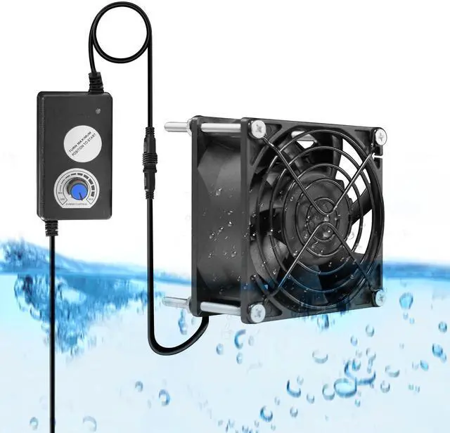Main image of PANO-MOUNTS 80mm 3.15inch Dual Ball Upgraded IP68 Waterproof Cooling Fan -Max 5000RPM with Stepless Speed Controller for DIY Ventilation Exhaust Projects