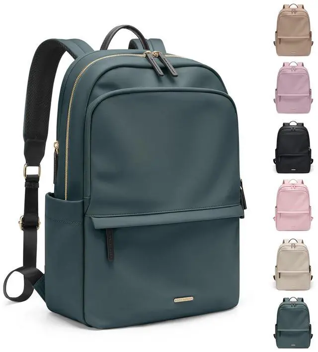 Main image of GOLF SUPAGS Women Laptop Backpack Casual Daypack for Work Travel College Backpack Purse Fits 15.6 Inch Notebook (Atrovirens)
