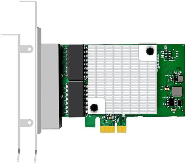 Main image of GLOTRENDS ST7387 4-Port Gigabit PCIe Ethernet Network Card, 4 x RTL8111H Chip, 4 x RJ45 LAN Port, PCIe X1 Installation