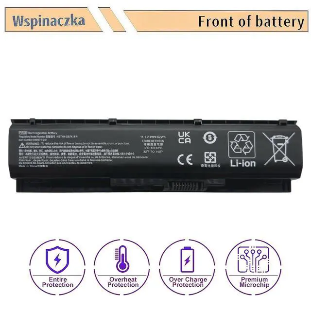Alt view image 2 of 5 - Aluo PA06 PAO6 Battery Compatable with HP Omen 17 17-w 17-ab200 17t-ab00 Series 17-w053dx 17-w253dx 17-w033dx 17-ab011nl 17-w000 17-w200 849571-221 849571-241 849571-251 HSTNN-DB7K TPN-Q174 HQ-TRE