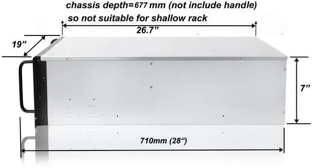 Alt view image 4 of 5 - RackChoice 4U Rackmount Server Chassis 8-Bay 12Gbps Hot-Swappable SATA/SAS, EATX/ATX Compatible, Alloy Steel, Black, Ideal for Data Centers & SMBs