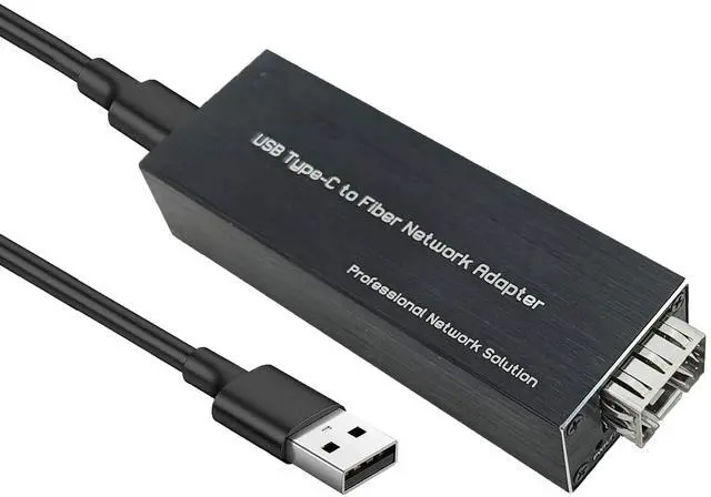 Main image of USB 3.0 to SFP Gigabit Ethernet Adapter - Mini Network Interface Card Compatible with Windows/macOS/Linux, Fast Transfer Rate,Full/Half Duplex,Plug and Play,Metal Casing