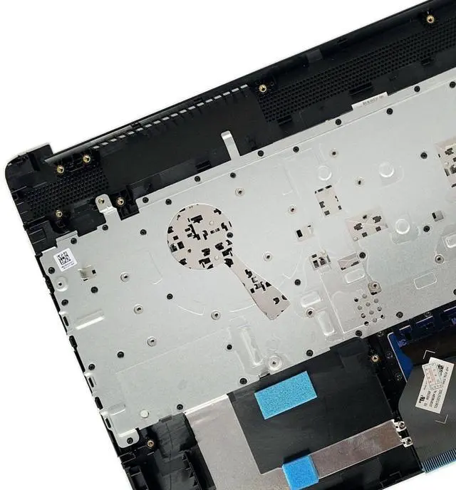 Alt view image 3 of 5 - Rinbers 15.6" Palmrest Upper Case Top Cover with Non-Backlit Keyboard Touchpad Assembly Replacement for HP 15-DW 15DW 15S-DU 15S-DY TPN-C139 L94460-001 - Matte Black