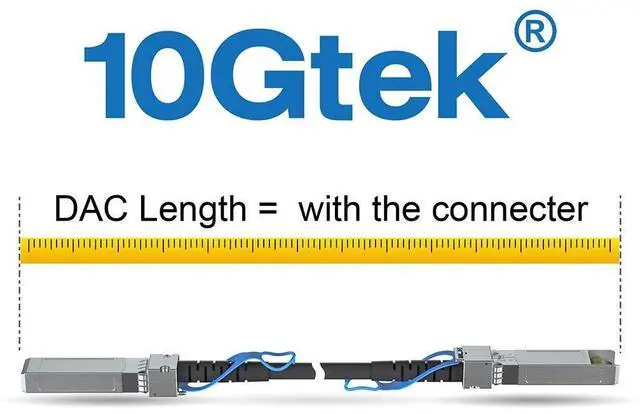 Alt view image 3 of 5 - 10Gtek 100G QSFP28 DAC Cable - 100GBASE-CR4 QSFP28 to QSFP28 Passive Direct Attach Copper Twinax Cable for Arista CAB-Q-Q-100G-1M, 1-Meter(3.3ft)