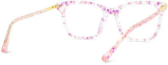 Alt view image 3 of 5 - Zeelool Classic Rectangular Blue Light Glasses for Women ZJGX439722-03 Pink