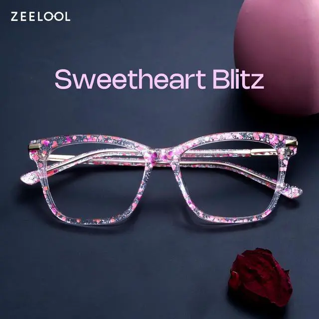 Alt view image 2 of 5 - Zeelool Classic Rectangular Blue Light Glasses for Women ZJGX439722-03 Pink