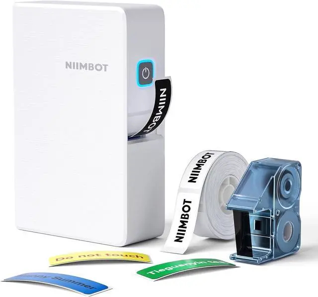 Main image of NIIMBOT N1 Label Maker with Tape, Portable Bluetooth Label Printer Support Color Printing, Mini Sticker Labeler Rechargeable for Home Office Small Business Outdoor Storage, White
