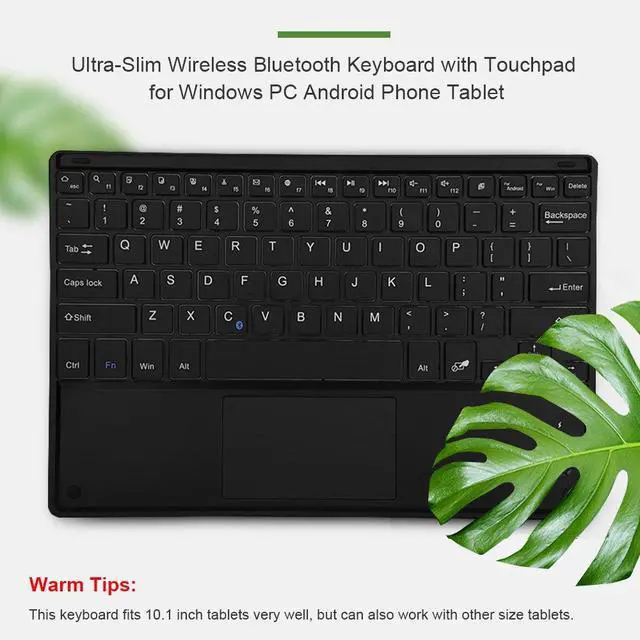Alt view image 4 of 5 - Wendry Ultra-Slim Bluetooth Keyboard, Portable Bluetooth Keyboard with Touchpad for PC Android Phone Tablet