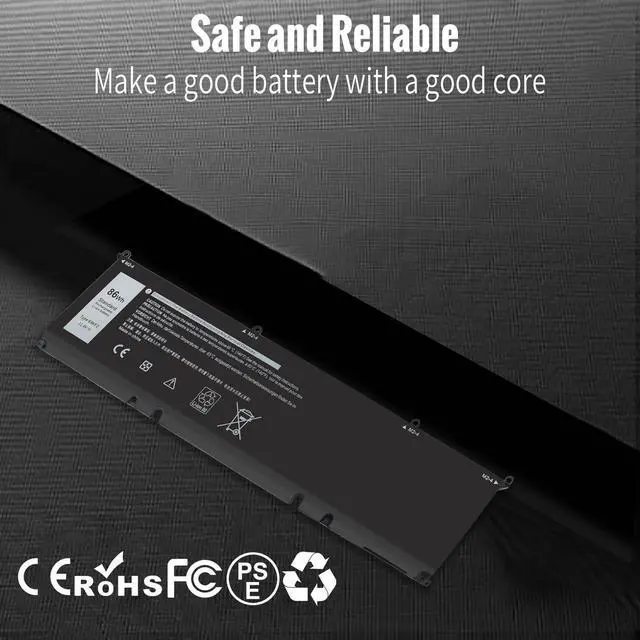 Alt view image 5 of 5 - 15 9500 69KF2 86Wh Battery for Dell Alienware M16 R3 M17 R3 P87F P91F P45E for XPS 15 9500 9510 9520 for Dell inspiron 16 Plus 7610 7620 for Precision 5550 5560 5570 G7 15 7500 70N2F M59JH