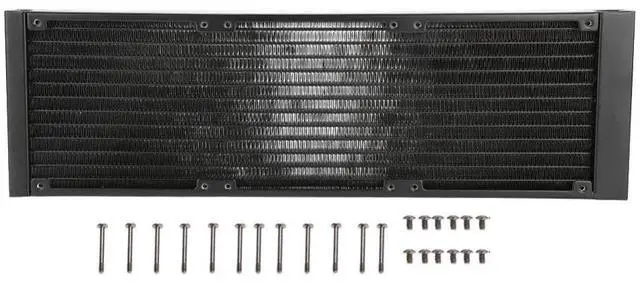 Alt view image 2 of 5 - Socobeta 12 Tubes Computer Water Radiator Fast Heat Dissipation PC Heat Exchanger for Computer CPU Heat Dissipation (360mm)