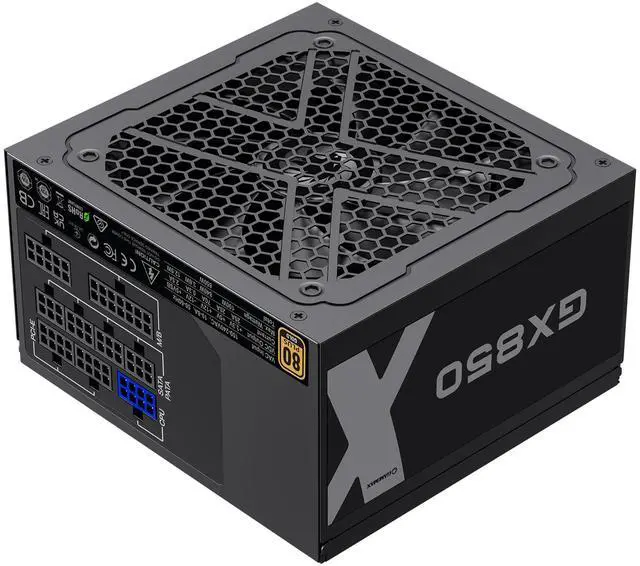 Main image of GAMEMAX GX-850 80 Plus Gold Power Supply, LLC and DC-DC Circuit, FDB Fan, Fully Modular, Black