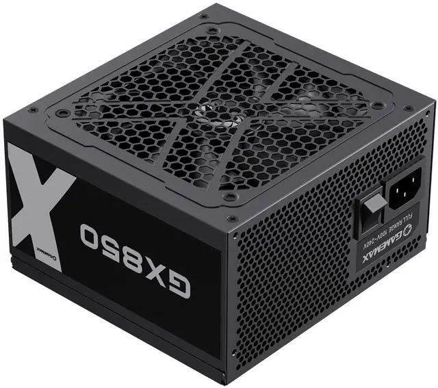 Alt view image 2 of 5 - GAMEMAX GX-850 80 Plus Gold Power Supply, LLC and DC-DC Circuit, FDB Fan, Fully Modular, Black