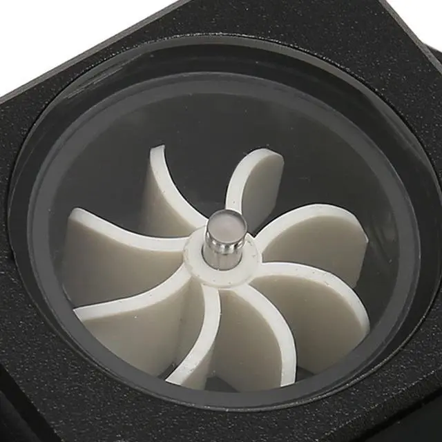 Alt view image 5 of 5 - Water Cooling Meter Indicator, 12V Small PC Water Cooling Meter, 3pin Interface G1/4 Thread Acrylic Rustproof Computer Meter for PC Water Cooling System(Black)