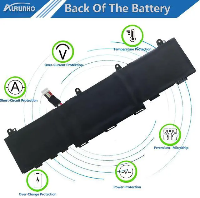Alt view image 5 of 5 - AURUNHO CC03XL 53Wh Laptop Battery Replacement for HP ZBook Firefly 14 G7 G8, EliteBook 830 835 840 845 G7 G8, Probook 635 Aero G7 G8 Series L77608-2C1 L77608-421 L78555-005