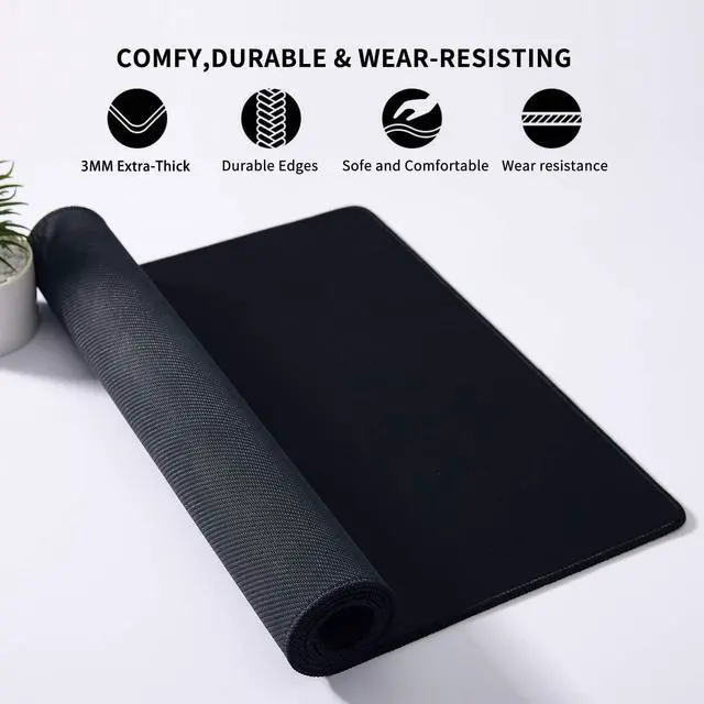 Alt view image 3 of 5 - DOBAOJIA Huge Mouse Pad, Giant Mouse Pad for Desk, Keyboard and Mouse Mat, Desk Pad Protector Mat, Spill-Proof Surface and Anti-Skid Base 39.37 x 19.69 100 x 50cm