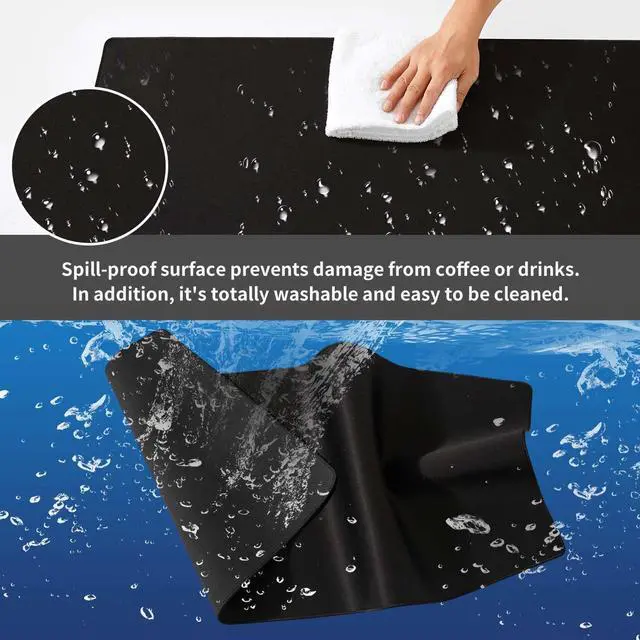 Alt view image 4 of 5 - DOBAOJIA Huge Mouse Pad, Giant Mouse Pad for Desk, Keyboard and Mouse Mat, Desk Pad Protector Mat, Spill-Proof Surface and Anti-Skid Base 39.37 x 19.69 100 x 50cm