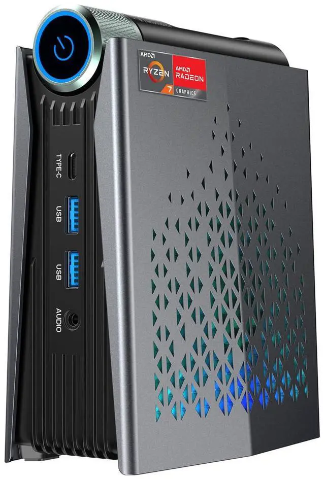 Main image of ACEMAGICIAN S3A Light Gaming Mini PC, Ryzen 7 5700U, 32GB DDR4 1TB SSD Mini Computers RGB Lights, Office Desktop Computer WiFi6, BT5.2, Dual Channel, 4K Dual Display, Preinstalled Win11Pro
