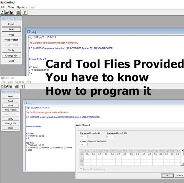 Alt view image 4 of 5 - USB ACR38_I1 CAC PC/SC Contact Smart Chip IC Card Reader Writer Support ISO7816 A B C Memory Cards with 2PCS SLE4442 Chip Card, 1PCS SDK Kit (Install Driver Required) by XCRFID