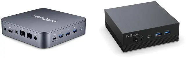 Main image of MINIX NEO J51-C8 Max Mini Computer (8GB/512GB/Win11 Pro/Wi-Fi 6/Dual 2.5G LAN) + Z150-Aero Mini PC (16GB/512GB/N150/Triple Display) Bundle - 4K Output, USB-C, Auto Power On, VESA Mount