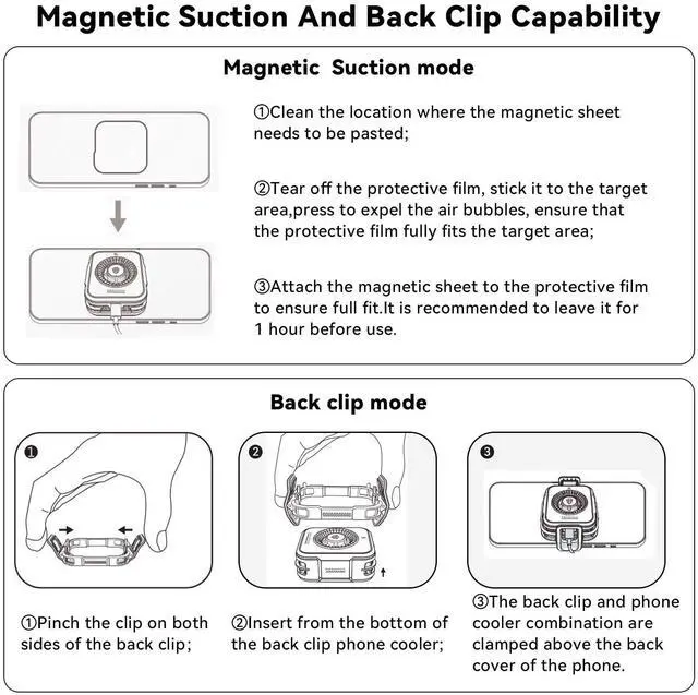 Alt view image 5 of 5 - nubia RedMagic Magnetic Cell Phone Cooler 5 Pro with Clip, Cellphone Radiator Fan for Phone with RGB LED Semiconductor Heatsink Cooling 36W Mobile Phone Cooling Fan for Phone Gaming, Live Streaming