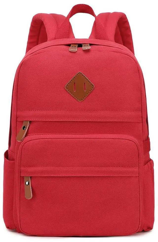 Alt view image 2 of 5 - Swacort Toddler School Backpack for Girls Small Durable Canvas Travel Backpacks for Women Casual Carry on Gym Bag Lightweight Bookbag Gift for Girls Boys Bookbag Back Pack