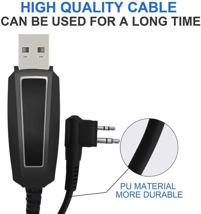 Alt view image 5 of 5 - BelFone Programming Cable for Ham Walkie Talkie Portable Radios TD588UV