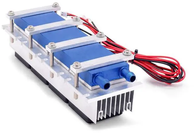 Alt view image 2 of 5 - Vislone 288W Thermoelectric Peltier Refrigeration Cooler 12VDC 30A Semiconductor Cooling System DIY Kit for Air Conditioning Fan
