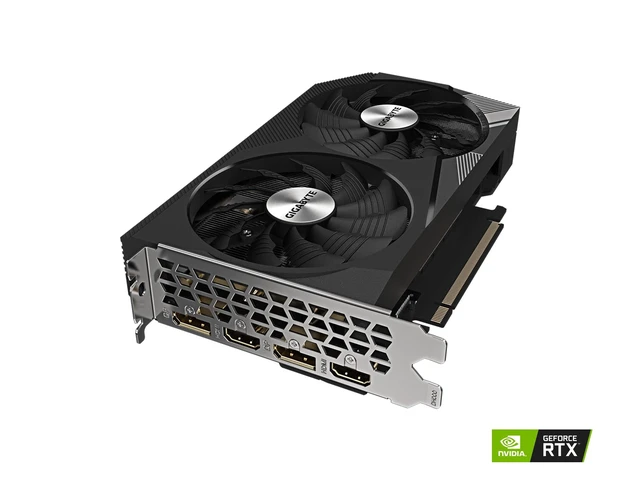 Alt view image 4 of 5 - GIGABYTE GeForce RTX 3060 WINDFORCE OC 12G (rev. 2.0) Graphics Card, 2X WINDFORCE Fans, 12GB 192-bit GDDR6, GV-N3060WF2OC-12GD Rev2.0 Video Card