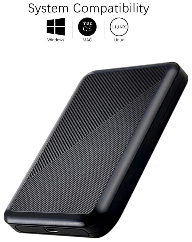 Alt view image 3 of 5 - Tianken 750GB Ultra Slim Portable External Hard Drive USB 3.1