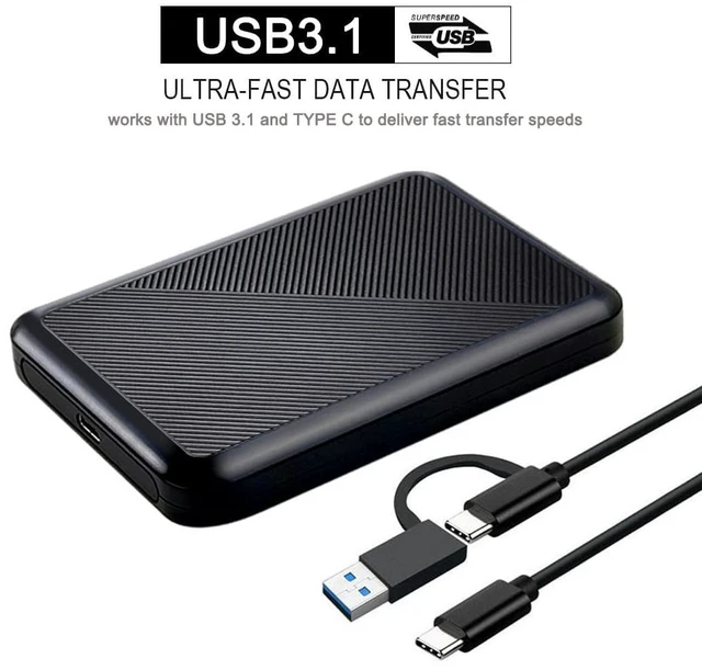 Alt view image 4 of 5 - Tianken 750GB Ultra Slim Portable External Hard Drive USB 3.1
