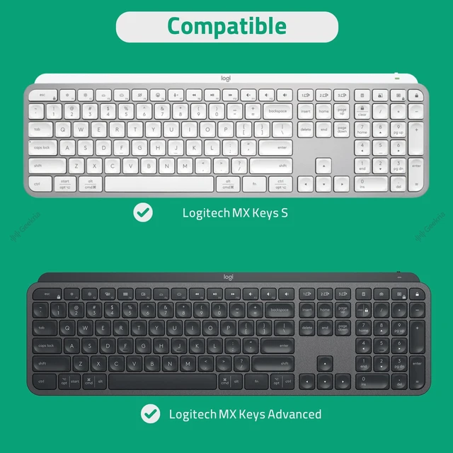 Alt view image 5 of 5 - Geekria Keyboard Carrying Case, Compatible with Logitech MX Keys S/MX Keys Advanced, EVA Hard Shell Travel Bag (Light Gray)
