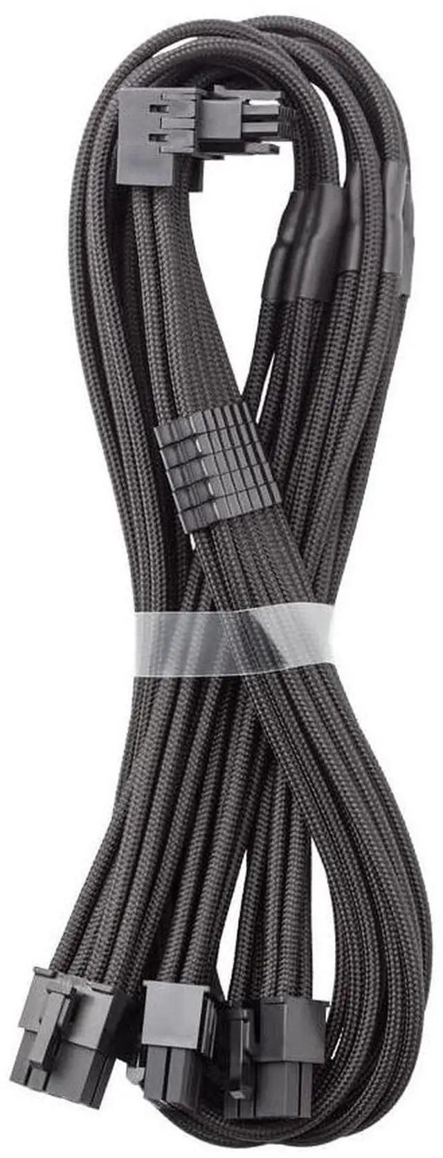 Main image of CableMod RT-Series Pro ModFlex Sleeved 12V-2x6 12VHPWR 90 StealthSense PCIe Cable for ASUS/Seasonic/Phanteks (Variant A, Black)