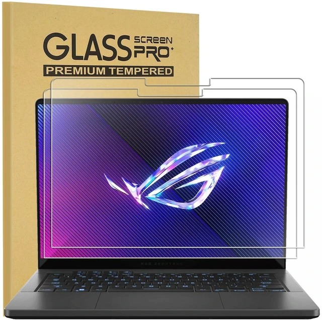 Main image of KEANBOLL 2 Pack Tempered Glass Screen Protector for ASUS ROG Zephyrus G14 GU405 GA403 14" AI Gaming Laptop, 9H Hardness, Ultra Clear, Anti Scratch (Fits model 2024-2025-2026 only !)