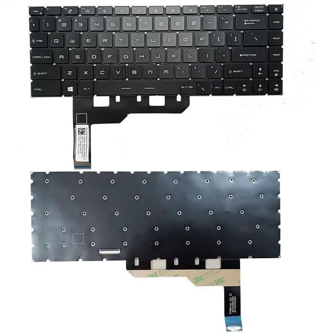 Alt view image 3 of 5 - SUNMALL RGB Backlit Replacement Keyboard Compatible with MSI GP66 Leopard 10UH 11UH 11UG 11UE GE66 11UG 11UE MS-1543 GS66 MS-16V1 MS-16V4 MS-1541 GF73 GL75 MS-17E7 Creator 15 A11UE