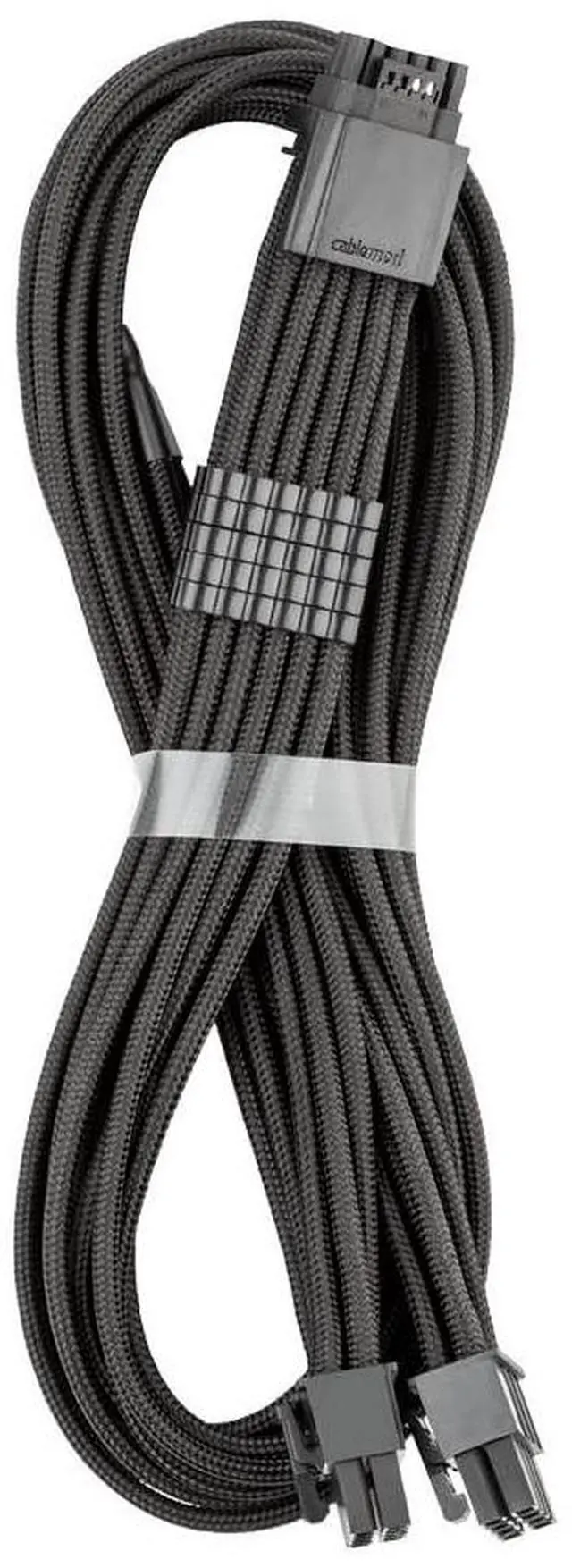 Main image of CableMod C-Series Pro ModFlex Sleeved 12V-2x6 12VHPWR StealthSense PCIe Cable for Corsair Type 4 / Type 3 (Black, 16-pin to Dual 8-pin, 60cm)