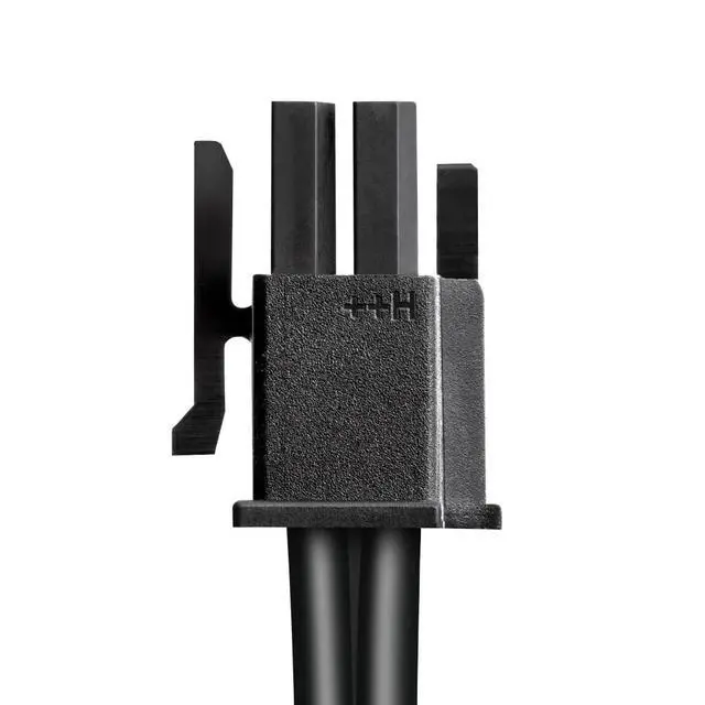Alt view image 3 of 4 - CableMod C-Series Pro ModFlex Sleeved 12V-2x6 12VHPWR StealthSense PCIe Cable for Corsair Type 4 / Type 3 (Black, 16-pin to Dual 8-pin, 60cm)
