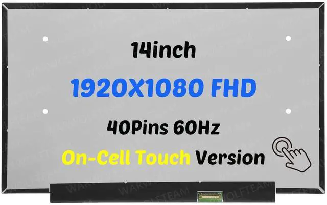 Main image of WARWOLFTEAM Screen Compatible with Lenovo IP Slim 3 Chrome 14M868 Type 82XJ 82XJ0000US 14inch 1920X1080 FHD 40Pins 60Hz LCD LED Screen Display Panel 5D11D69019 SD11J53862(On-Cell Touch)