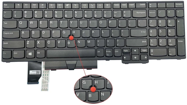 Main image of USA for Lenovo ThinkPad L15 (Type 20U3, 20U4,20U7,20U8), L15 Gen 2 (Type 20X3 20X4) Series with Pointing Stick Without Backlight US Layout Laptop Keyboard