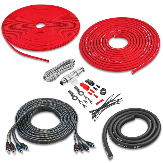 Main image of Belva True 4 Gauge AWG Premium CCA Complete Amplifier Wiring Kit