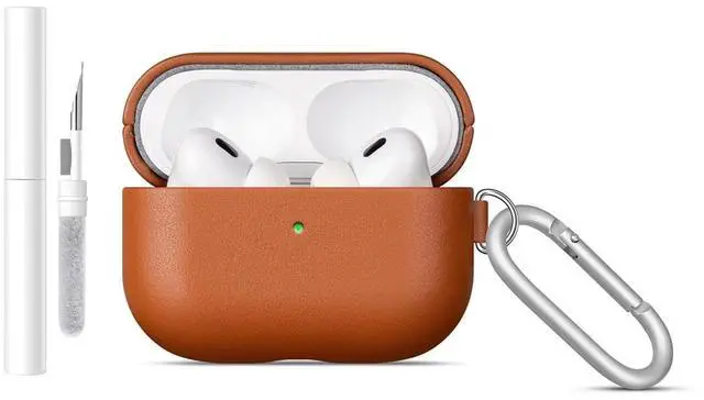Main image of Lopie Leather Case for AirPods Pro 3 with Keychain & Cleaner Kit, Handmade for AirPods Pro 3rd Generation Case Cover, Protective Hard Shell Cover, Fully-Wrapped with Top Grain Leat
