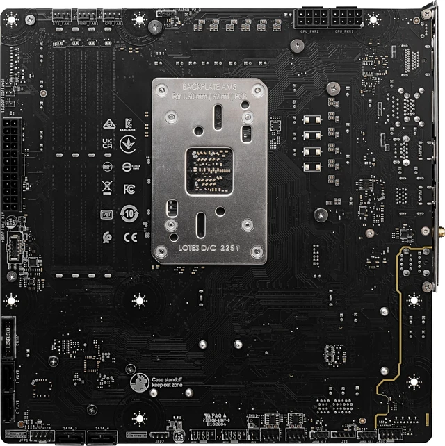 Alt view image 5 of 5 - MSI B650M Project Zero Gaming Motherboard (AMD Ryzen 9000/8000/7000 Series Processors, AM5, DDR5, PCIe 4.0, M.2 Slots, SATA 6Gb/s, USB 3.2 Gen 2, HDMI/DP, Wi-Fi 6E, Bluetooth 5.3, 2.5Gbps LAN, mAT