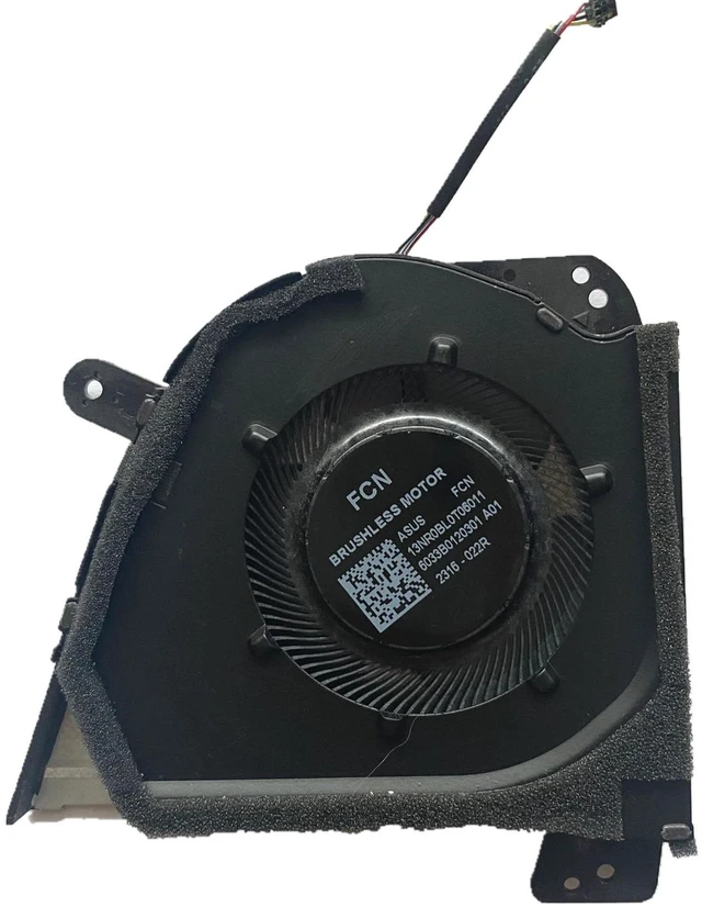 Alt view image 5 of 5 - Xrifinmi New Cooling Fan GPU CPU for Laptop Compatible with ASUS ROG Zephyrus G16 GU603VI GU603VU GU603VV GU603ZI GU603ZU GU603ZV 2023 Series FQAX FQAY DFSCL42P06593E 13NR08BL0T06011 13NR0BL0T07011