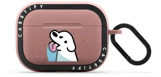 Main image of CASETiFY Bounce Airpods Pro (1st/2nd Gen) Case with Ring - Lick - Matte Dusty Rose