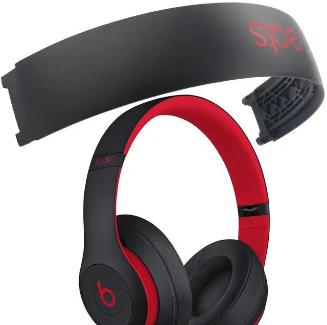 Alt view image 3 of 5 - Studio 3 Headband Replacement Parts Accessories Studio3 Arch Head Band Cover Pad Repair Kit Compatible with Beats Studio 3 Wireless Top Headband. (Defiant Black Red)