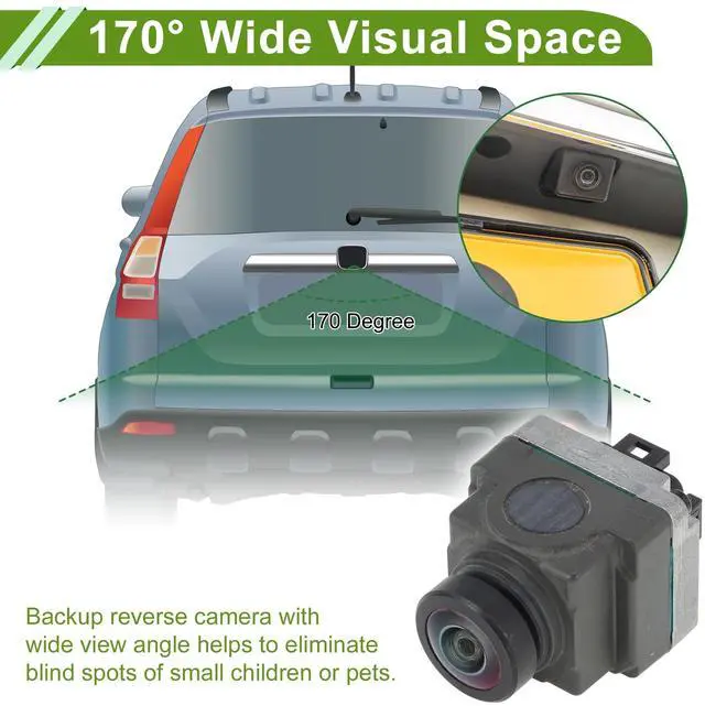 Alt view image 3 of 5 - HEROFFIX Car Park Assist Camera Rear View Backup Reverse Camera for Land Rover Discovery Sport 2015-2024 No.HK7219G590BD