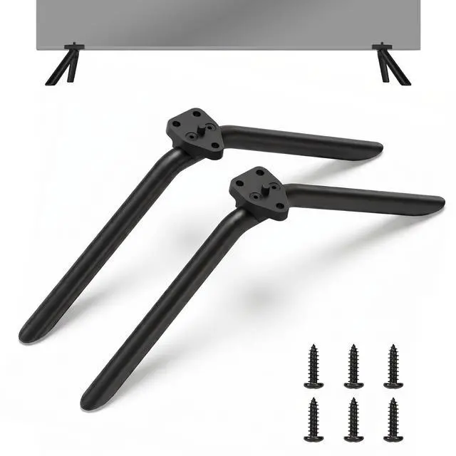Main image of Metal TV Stand Legs Only for Onn Roku TV 100012587 100012588, TV Legs Replacement for Onn TV Models Listed with Anti-Slip Pads, Easy Installation, Screws Included