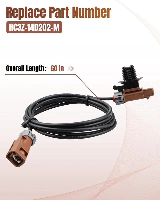 Alt view image 5 of 5 - HC3Z-14D202-M Reverse Camera Cable Harness Assembly Fit for Ford F-250 F-350 Super Duty 2017-2022, with Towing System