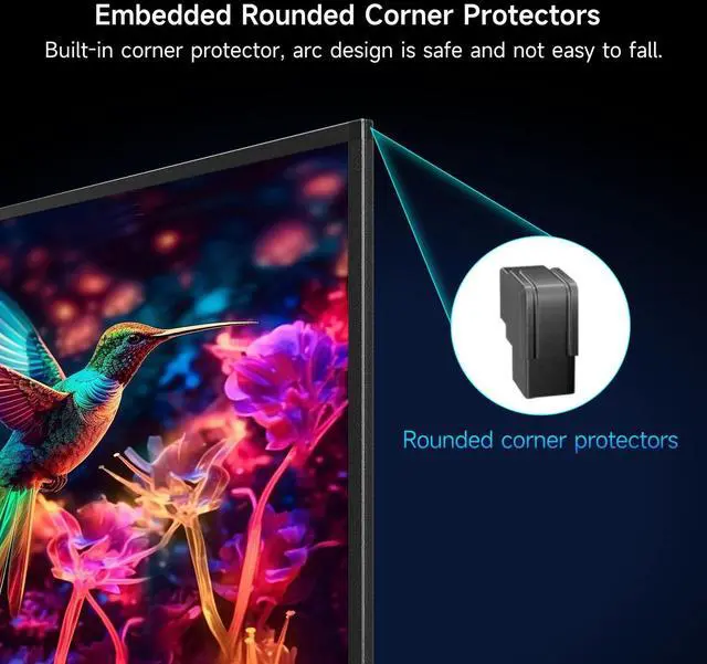 Alt view image 4 of 5 - IN&VI Fresnel Projector Screen,2.0 Gain 90% ALR Fixed Frame Projection Screen Edge Free 4/8K HDTV, HDR & Active 3D Anti-Wrinkle for Indoor Movie Cinema Office for Long/Standard Throw Projector